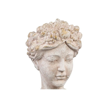 Statue – Creme Zement, Gesichtsskulptur Design, Menschliche Form, Hoch - Sherlene | PTMD