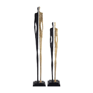 Statue - Thijs Black 25.0 x 24.0 x 127.0 cm von PTMD - Esszett Luxury | Stilvolles Wohnen mit Charakter