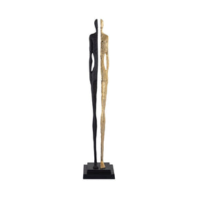 Statue - Thijs Black 25.0 x 24.0 x 127.0 cm von PTMD - Esszett Luxury | Stilvolles Wohnen mit Charakter