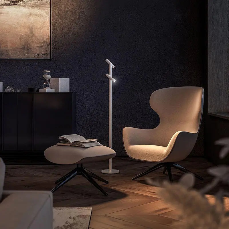 Stehleuchte Aluminiumgehäuse flexibler Doppelleuchtenarm stufenlos dimmbar – TUBO | Sompex