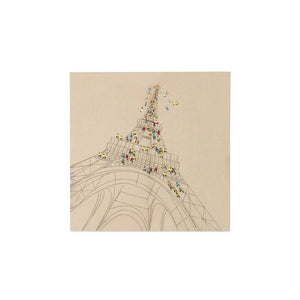 Wandbild – Paris Motiv, Handgemalte Optik, Leinwandkunst - Trip To Paris | Kayoom