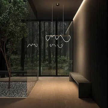 Pendant Light Crystal & Metal Design Adjustable Height & Integrated LED – Tau | Maytoni