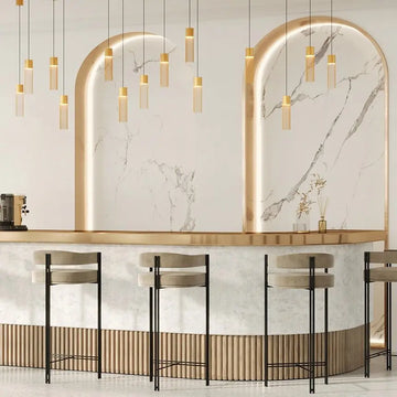Pendant Light Matt Gold Finish Opal Glass & Integrated LED – Imaginary | Maytoni