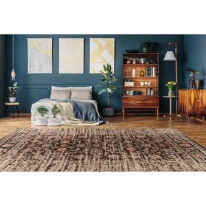 3D Effect Rug, Soft Pile & Viscose Material Multi/Blue - Charme 225 | Kayoom