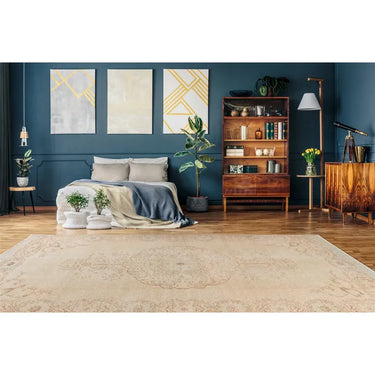 Teppich – Reines Polyester, Flache Struktur, Beige Optik, 150 cm - Toska 325 | Kayoom