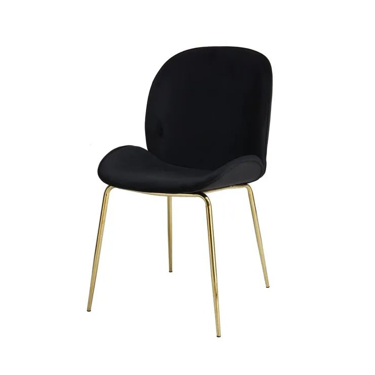 Stuhl Gestepptes Rücken - Design Samtbezug Messing - Gestell – Charlize 110 | Kayoom - Esszett Luxury | Stilvolles Wohnen mit Charakter