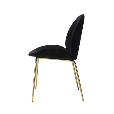 Stuhl Gestepptes Rücken - Design Samtbezug Messing - Gestell – Charlize 110 | Kayoom - Esszett Luxury | Stilvolles Wohnen mit Charakter