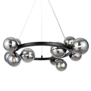 Pendelleuchte mit schwarzem Metallrahmen und Rauchglas im modernen Design – Dallas | Maytoni - Esszett Luxury | Stilvolles Wohnen mit Charakter