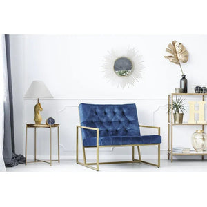 Leuchten Schachpferd - Design Goldfarbener Sockel Baumwoll - Polysatin - Schirm – Modell Bishop 125 | Kayoom - Esszett Luxury | Stilvolles Wohnen mit Charakter