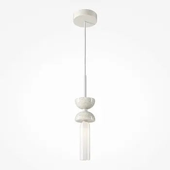 Pendant Lamp White Metal White Glass Spheres & Modern Design – Kyoto | Maytoni