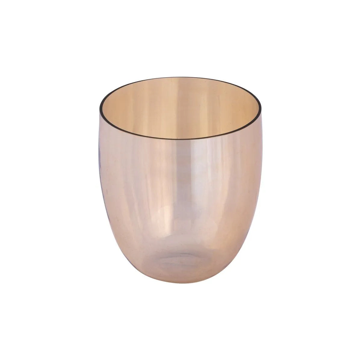 Windlicht – Goldfarbenes Glas, Zylindrische Form, Klare Glasoptik, S - Bryson | PTMD
