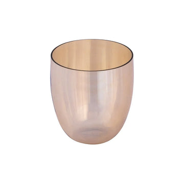 Windlicht – Goldfarbenes Glas, Zylindrische Form, Klare Glasoptik, S - Bryson | PTMD