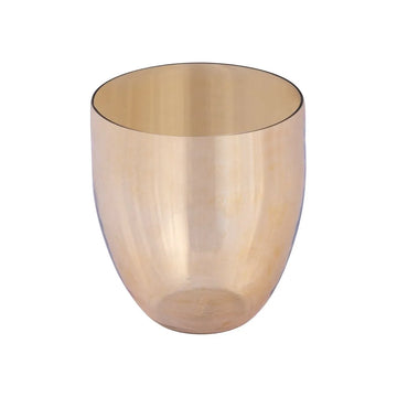 Windlicht – Goldfarbenes Glas, Zylindrische Form, Klare Glasoptik, L - Bryson | PTMD
