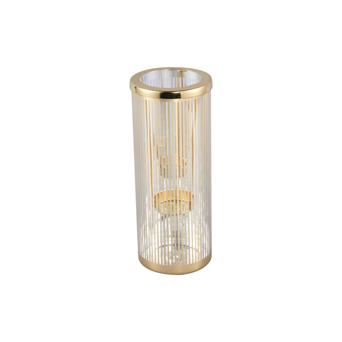 Teelichthalter - Ella 8.5 x 8.5 x 20.0 cm Gold 1 von PTMD - Esszett Luxury | Stilvolles Wohnen mit Charakter