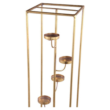 Teelichthalter - Jannix Gold iron L (17 x 17 x 95 cm) von PTMD - Esszett Luxury | Stilvolles Wohnen mit Charakter