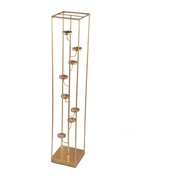 Teelichthalter - Jannix Gold iron L (17 x 17 x 95 cm) von PTMD - Esszett Luxury | Stilvolles Wohnen mit Charakter