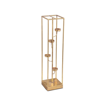 Teelichthalter - Jannix Gold iron S (13 x 13 x 55 cm) von PTMD - Esszett Luxury | Stilvolles Wohnen mit Charakter