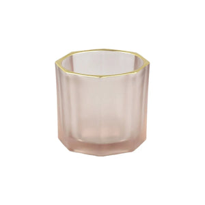 Glass Tealight Holder, Octagonal Design, Decorative Lid – Magali | PTMD