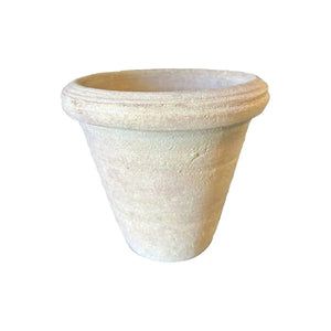 Terracotta pot, round design, with rim S – Nella | PTMD