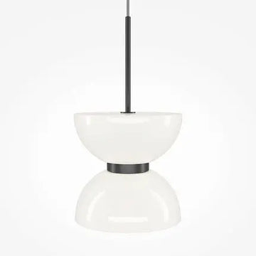 Pendant Lamp Black Metal Marble Base & White Glass Diffuser – Kyoto MOD178PL-L11B3K | Maytoni