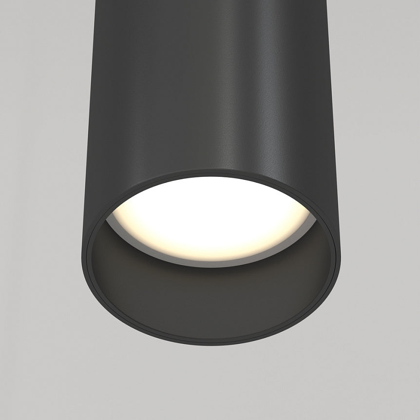 Pendelleuchte – Schwarzes Aluminium, 1× GU10 Fassung, 10 W Leistung, Höhenverstellbar - Focus | Maytoni