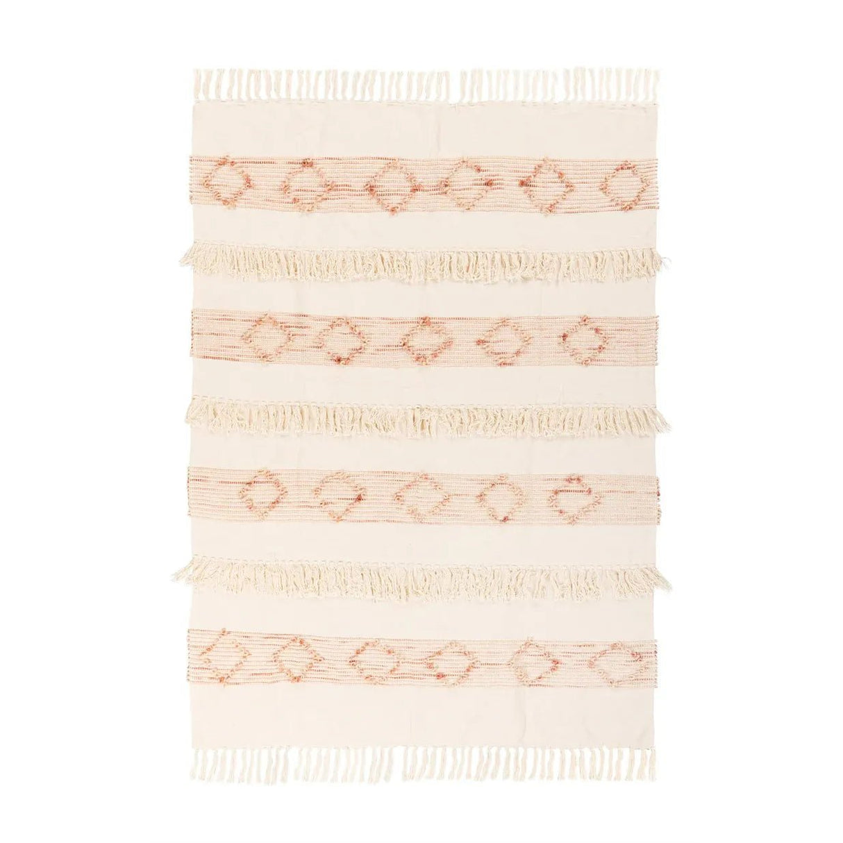 Decke – Rosa Creme Farbverlauf Weiche Textur Pflegeleicht – Bohist 225 | Kayoom - Esszett Luxury | Stilvolles Wohnen mit Charakter