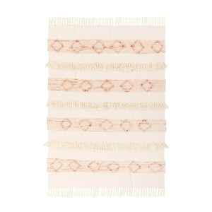 Decke – Rosa Creme Farbverlauf Weiche Textur Pflegeleicht – Bohist 225 | Kayoom - Esszett Luxury | Stilvolles Wohnen mit Charakter
