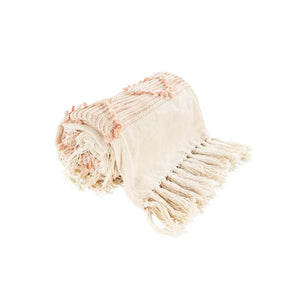 Decke – Rosa Creme Farbverlauf Weiche Textur Pflegeleicht – Bohist 225 | Kayoom - Esszett Luxury | Stilvolles Wohnen mit Charakter