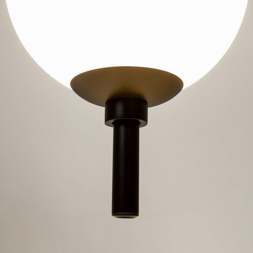 Pendant Light Black Metal Frame with White Glass Shade – The Sixth Sense Z020PL-L6B3K | Maytoni