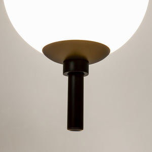 Pendant Light Black Metal Frame with White Glass Shade – The Sixth Sense Z020PL-L6B3K | Maytoni