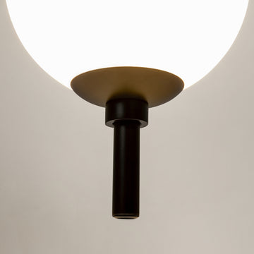Pendant Light Black Metal Frame with White Glass Shade – The Sixth Sense Z020PL-L6B3K | Maytoni