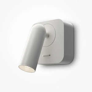 Wandleuchte – Weißes Metall und Aluminium, 3 W Leistung, Rechteckige Basis, 8,5 cm Höhe - Mirax | Maytoni