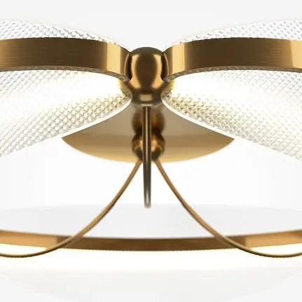 Ceiling Light Brass Finish & Structured Acrylic Diffuser – Breeze | Maytoni