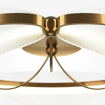 Ceiling Light Brass Finish & Structured Acrylic Diffuser – Breeze | Maytoni