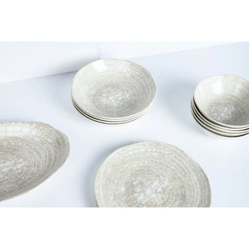 Teller – Creme Porzellan, Runde Form, Schlichte Optik, 20 cm - Kaylaa | PTMD