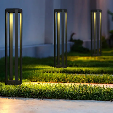 Landscape Luminaire Gray Aluminum Cube with Integrated 13W LED (13W LED, 3000K, approx. 680lm, IP65) – O019FL‑L12GR3K | Maytoni