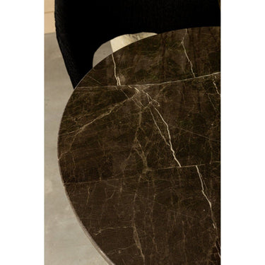 Tisch - Plaza 70.0 x 70.0 x 77.0 cm Schwarz runder Tisch 1 von PTMD - Esszett Luxury | Stilvolles Wohnen mit Charakter