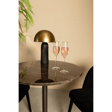 Tisch - Plaza 70.0 x 70.0 x 77.0 cm Schwarz runder Tisch 1 von PTMD - Esszett Luxury | Stilvolles Wohnen mit Charakter