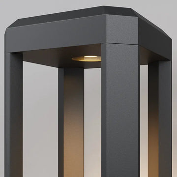 Landscape Luminaire Gray Aluminum Cube with Integrated 13W LED (13W LED, 3000K, approx. 680lm, IP65) – O019FL‑L12GR3K | Maytoni
