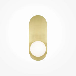 Wall light Matte gold finish, Modern design – Bao | Maytoni