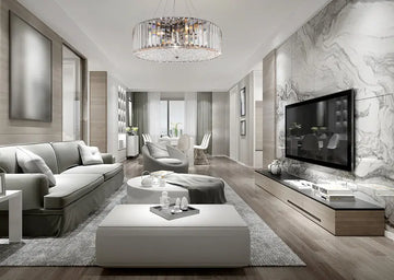 Ceiling lamp chrome-plated crystal accents 6×E27 – MOD080CL-06CH | Maytoni