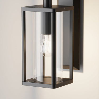 Wandleuchte mit graphitfarbener Aluminiumbasis und klarem Kunststoff - Diffusor – Cell | Maytoni - Esszett Luxury | Stilvolles Wohnen mit Charakter