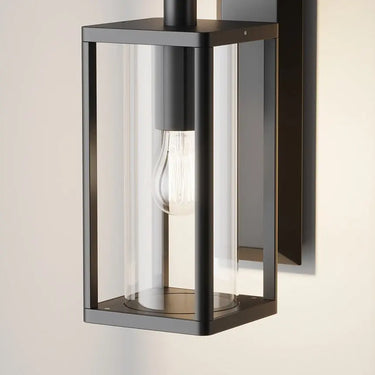 Wandleuchte mit graphitfarbener Aluminiumbasis und klarem Kunststoff-Diffusor – Cell | Maytoni
