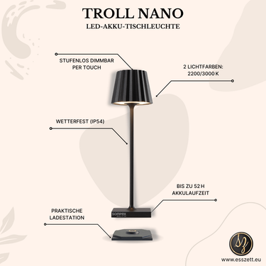 TROLL NANO von Sompex - Esszett Luxury | Stilvolles Wohnen mit Charakter