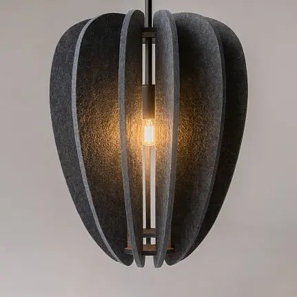 Pendant Light Felt Shade Grey Metal Frame & Modern Design – Cambio | Maytoni