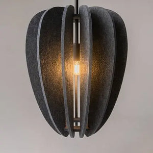 Pendant Light Felt Shade Grey Metal Frame & Modern Design – Cambio | Maytoni
