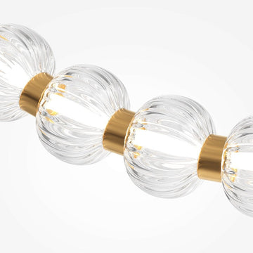 Deckenleuchte goldfarben Glaskugeln warmweißes LED - Licht – Amulet | Maytoni - Esszett Luxury | Stilvolles Wohnen mit Charakter