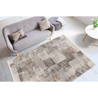 Teppich Kurzflor Vintage-Design Baumwollrücken Polypropylen/Polyester-Mix – Akropolis 425 | Kayoom