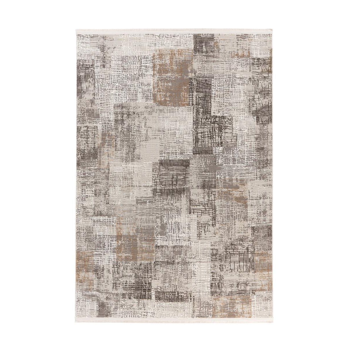 Teppich – Distressed Optik, Vintage Design, Grau Silber, 80 x 150 cm - Acropolis 425 | Kayoom