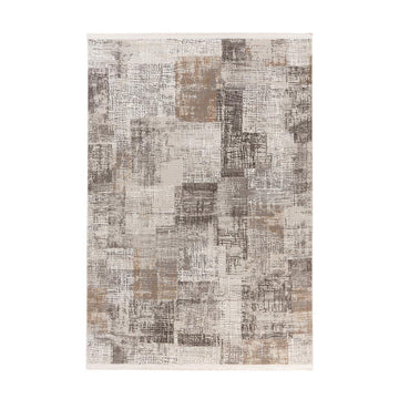 Teppich – Distressed Optik, Vintage Design, Grau Lachsrosa, 200 x 300 cm - Acropolis 425 | Kayoom